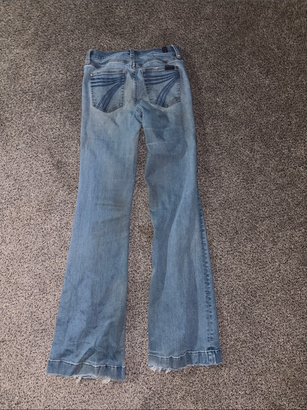 7 For All Mankind Light Blue Flare Jeans